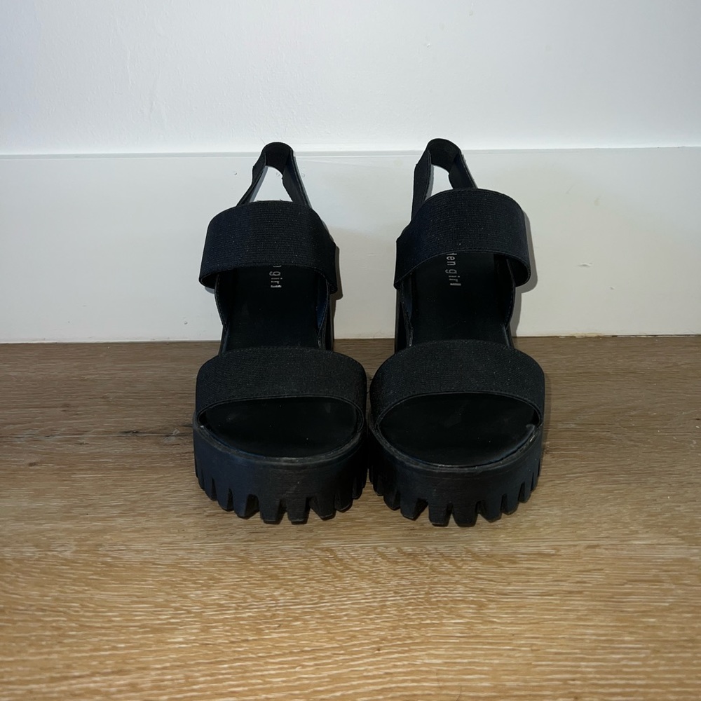 black heels
